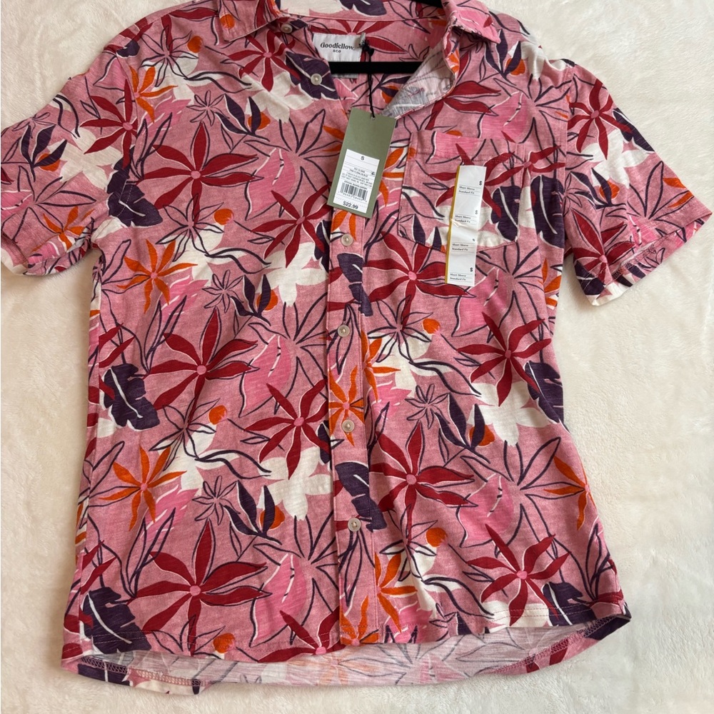 Tommy Bahama Pink Floral Button-Up Shirt
